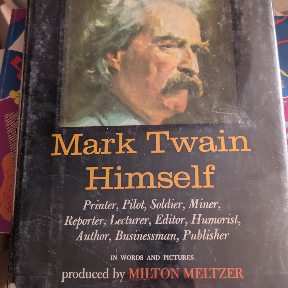 Mark Twain Himself Book by Milton Meltzer - Black Cover